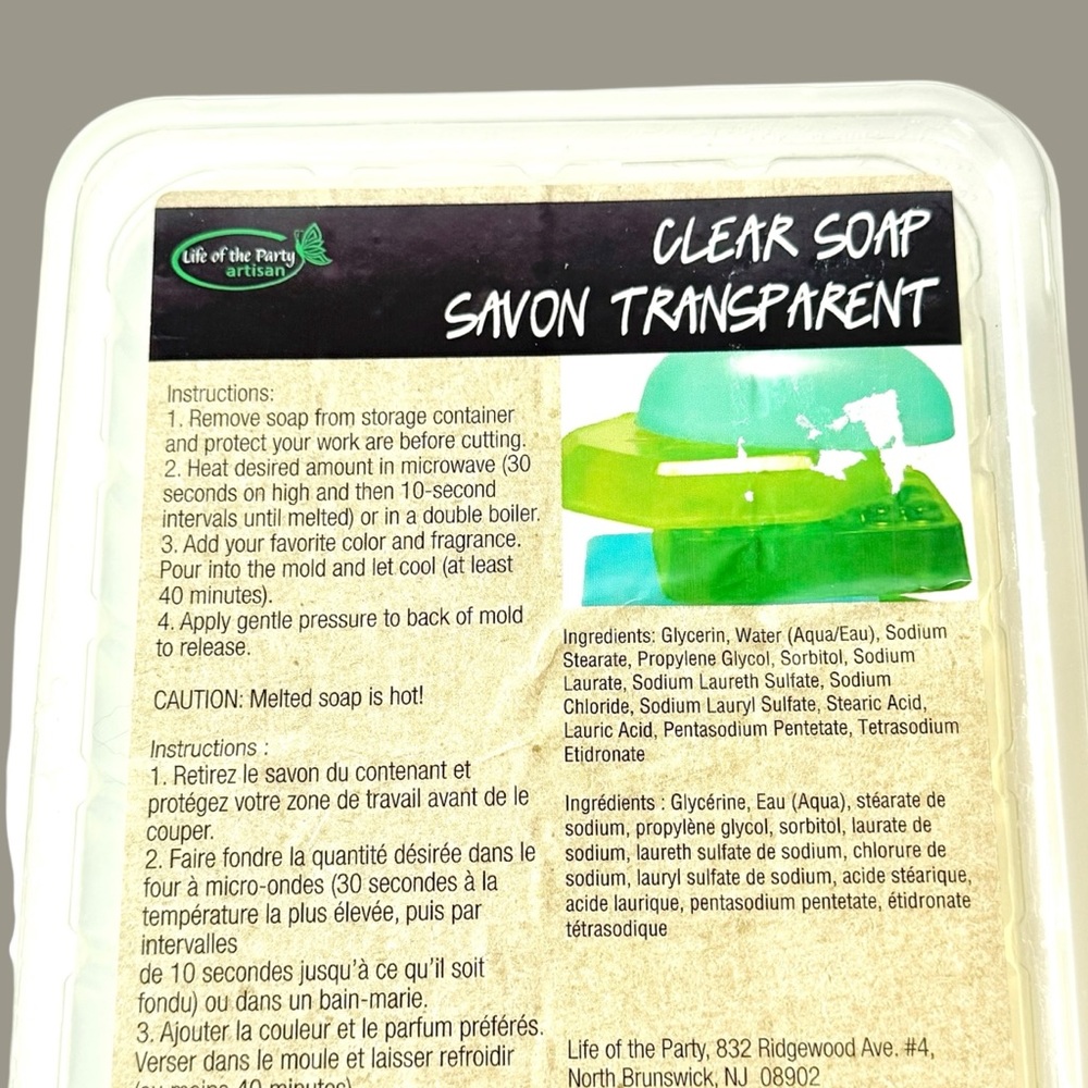 NEW 2lb. Clear Glycerin Soap by Make Market - Picture 2 of 7